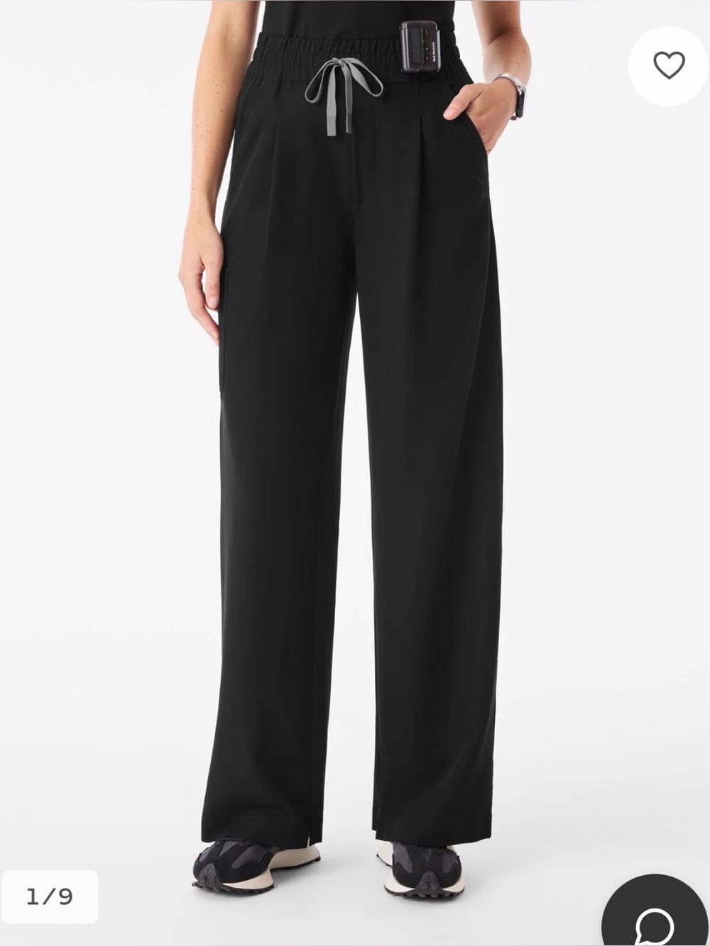 FIGS - Shelby Ultra-High-Rise Wide-Leg Scrub Pant (Worn once)